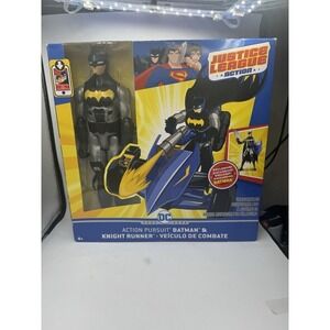 Batman Justice League Action Pursuit Batman & Knight Runner Open Box COMPLETE.